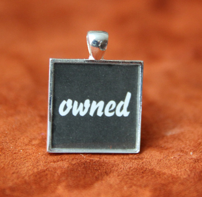 owned keychain pendant